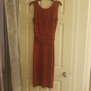 A wine red dress